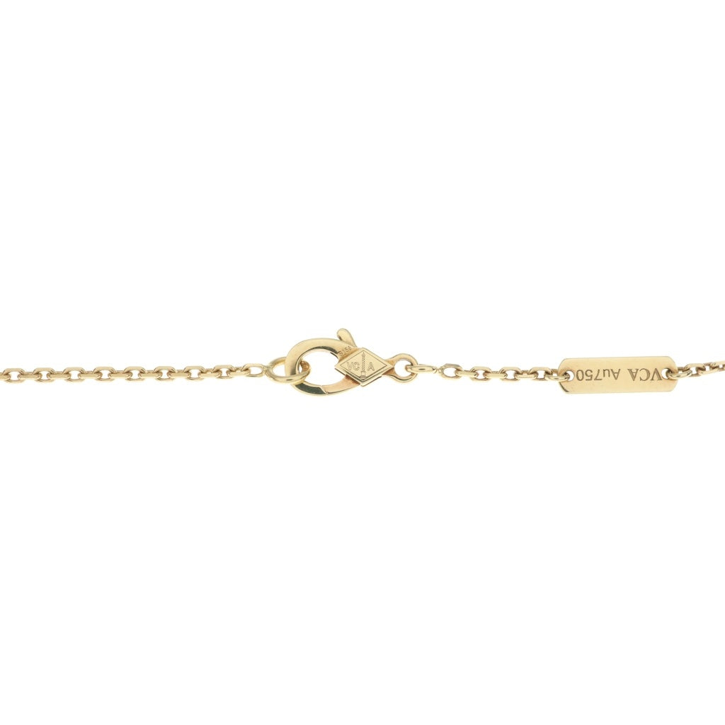 Van Cleef & Arpels(ヴァンクリーフアンドアーペル) ラッキーアルハンブラ パピヨン ネックレス K18イエローゴールド マザーオブパール VCARD99500 レディース