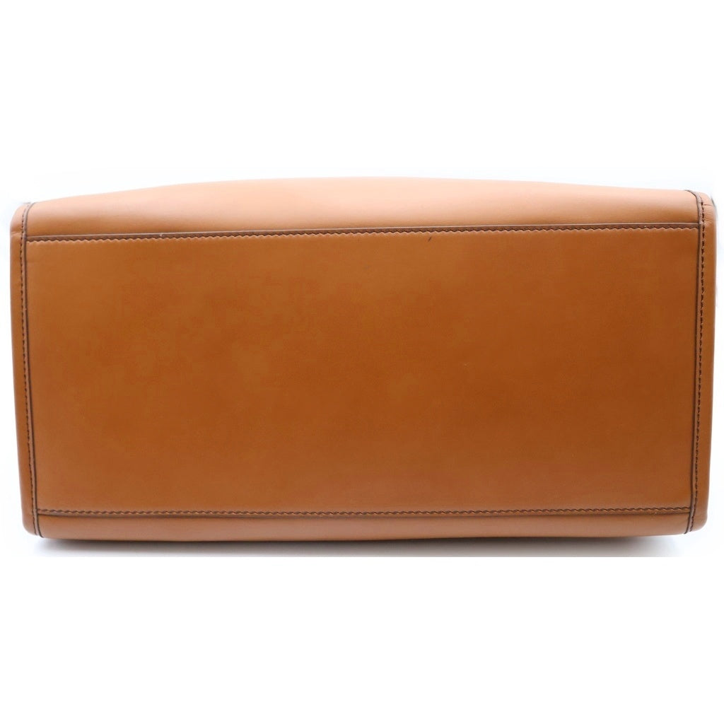 FENDI(フェンディ) フェンディ サンシャインミディアム ハンドバッグ トートバッグ ブラウン レザー ゴールド金具 レディース