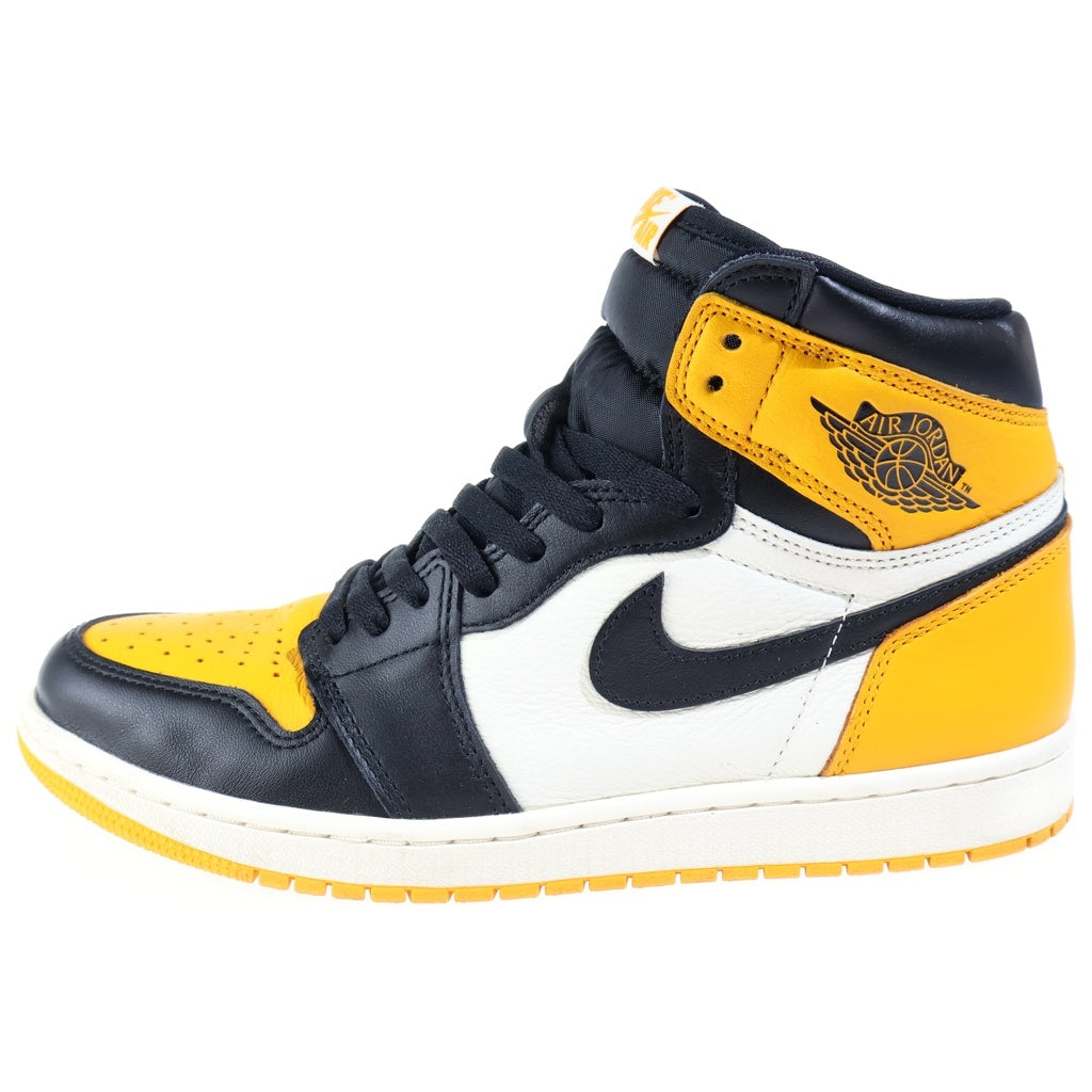 NIKE(ナイキ) AIR JORDAN 1 RETRO HIGH OG TAXI エアジョーダン1 レトロ タクシー ハイカットスニーカー ブラック/イエロー/ホワイト US10/28cm 555088-711