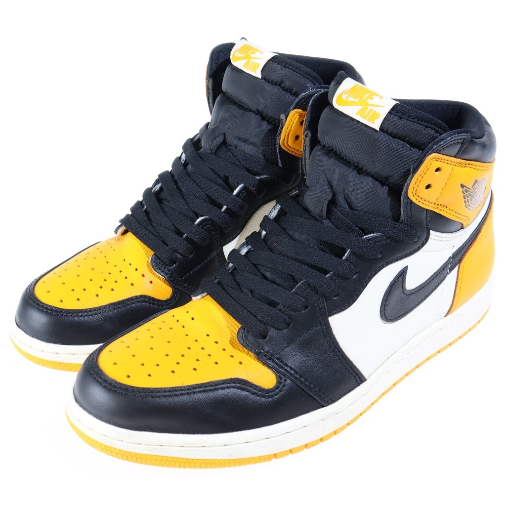 NIKE(ナイキ) AIR JORDAN 1 RETRO HIGH OG TAXI エアジョーダン1 レトロ タクシー ハイカットスニーカー ブラック/イエロー/ホワイト US10/28cm 555088-711