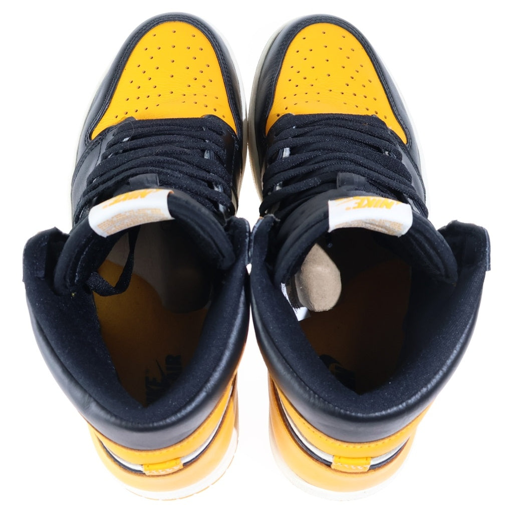 NIKE(ナイキ) AIR JORDAN 1 RETRO HIGH OG TAXI エアジョーダン1 レトロ タクシー ハイカットスニーカー ブラック/イエロー/ホワイト US10/28cm 555088-711