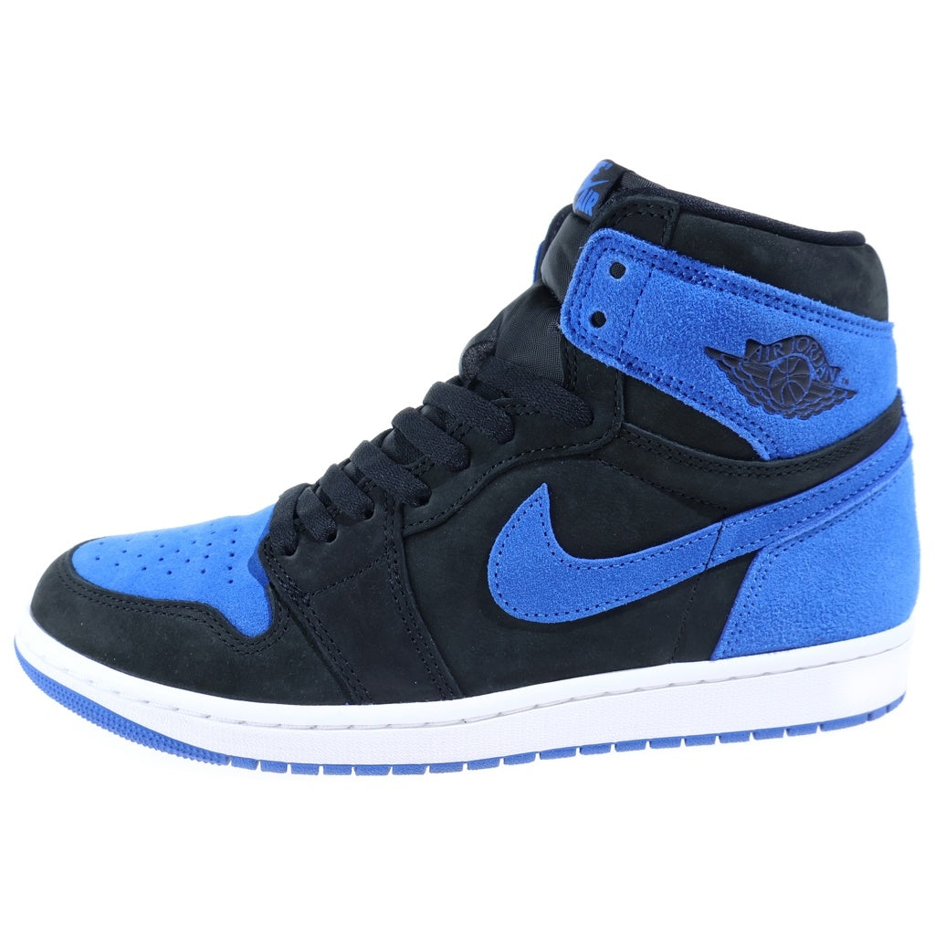 NIKE(ナイキ) AIR JORDAN 1 RETRO HIGH OG ROYAL REIMAGINED エアジョーダン1 レトロ ロイヤル リイマジンド ハイカットスニーカー ブラック/ブルー US10/28cm DZ5485-042
