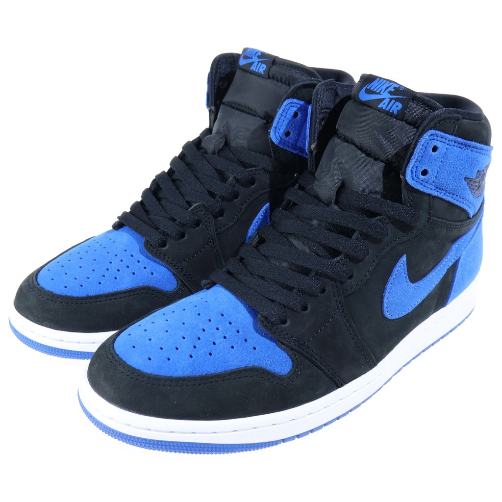 NIKE(ナイキ) AIR JORDAN 1 RETRO HIGH OG ROYAL REIMAGINED エアジョーダン1 レトロ ロイヤル リイマジンド ハイカットスニーカー ブラック/ブルー US10/28cm DZ5485-042