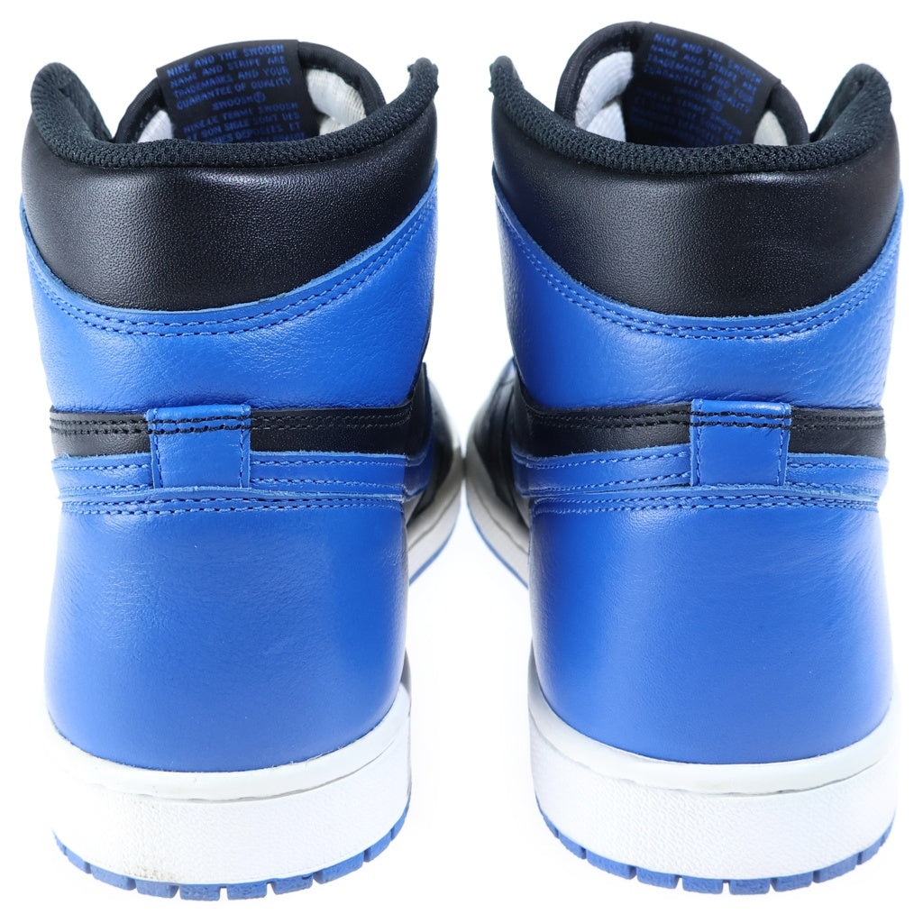 NIKE(ナイキ) AIR JORDAN 1 RETRO HIGH OG ROYAL エアジョーダン1 レトロ ロイヤル ハイカットスニーカー ブラック/ブルー US10/28cm 555088-007