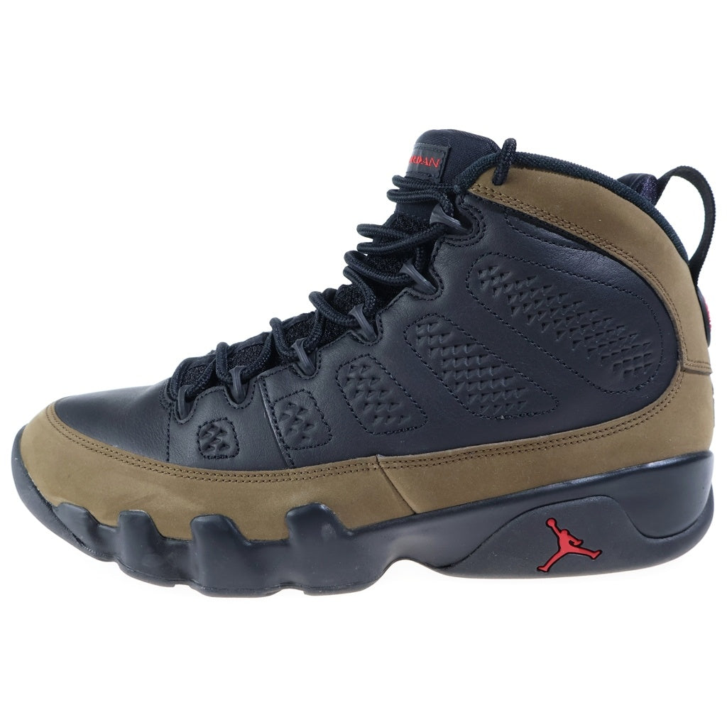 NIKE(ナイキ) AIR JORDAN 9 OLIVE エアジョーダン9 オリーブ ハイカットスニーカー ブラック/ブラウン US9.5/27.5cm HV4794-030