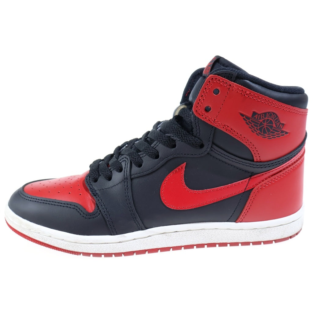 NIKE(ナイキ) AIR JORDAN 1 HIGH 85 BRED エアジョーダン1 ブレッド ハイカットスニーカー ブラック/レッド US9.5/27.5cm HV6674-067
