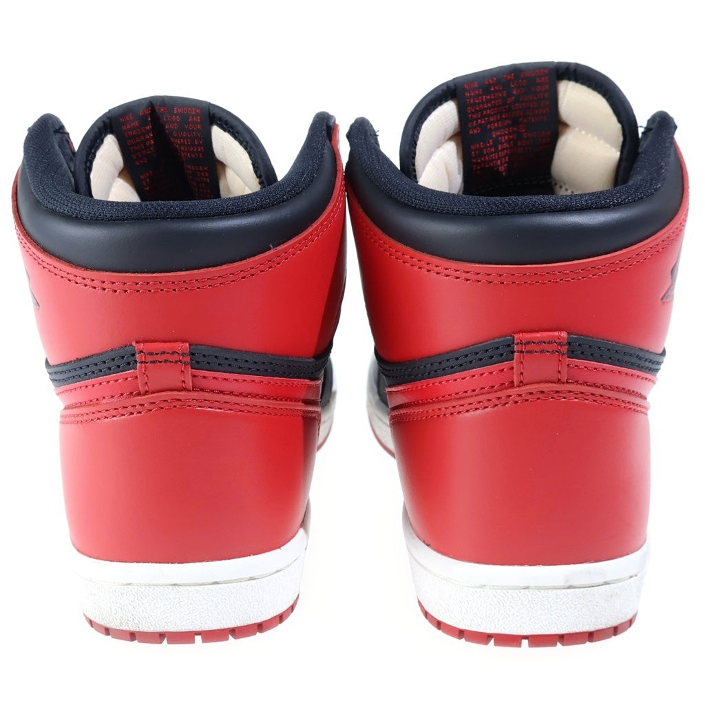 NIKE(ナイキ) AIR JORDAN 1 HIGH 85 BRED エアジョーダン1 ブレッド ハイカットスニーカー ブラック/レッド US9.5/27.5cm HV6674-067