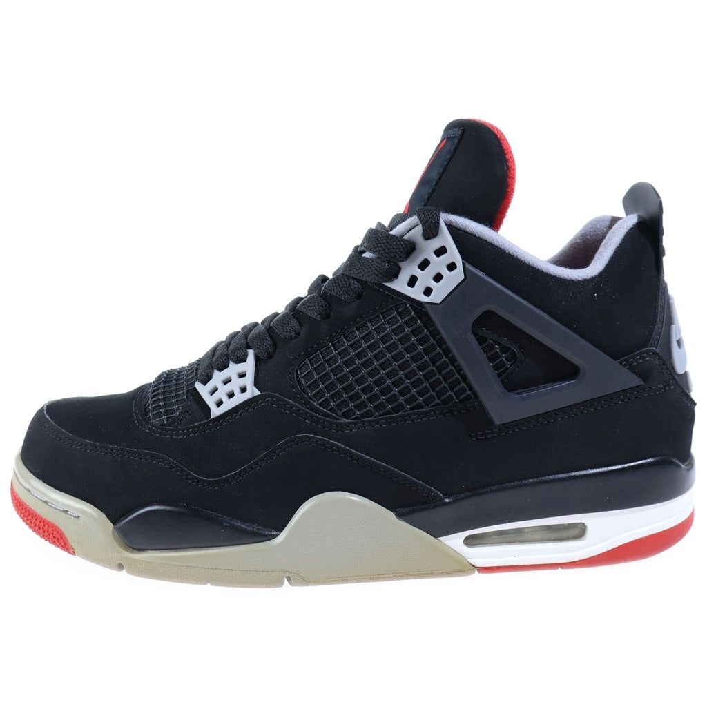 NIKE(ナイキ) AIR JORDAN 4 RETRO BRED エアジョーダン4 レトロ ブレッド ハイカットスニーカー ブラック US10/28cm 308497-060