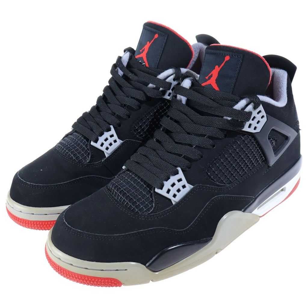 NIKE(ナイキ) AIR JORDAN 4 RETRO BRED エアジョーダン4 レトロ ブレッド ハイカットスニーカー ブラック US10/28cm 308497-060