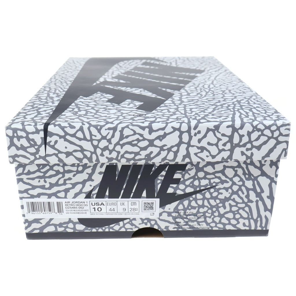 NIKE(ナイキ) AIR JORDAN 1 HIGH OG WHITE CEMENT SAFARI エアジョーダン1 セメント サファリ ハイカットスニーカー ホワイト/グレー US10/28cm DZ5485-052