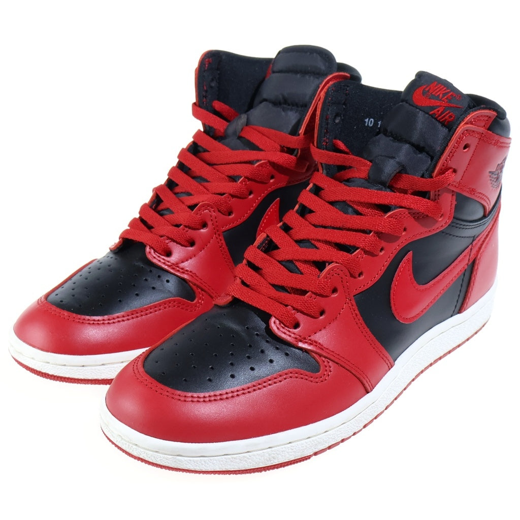 NIKE(ナイキ) AIR JORDAN 1 HIGH 85 VARSITY RED エアジョーダン1 バーシティレッド ハイカットスニーカー ブラック/レッド US10/28cm BQ4422-600