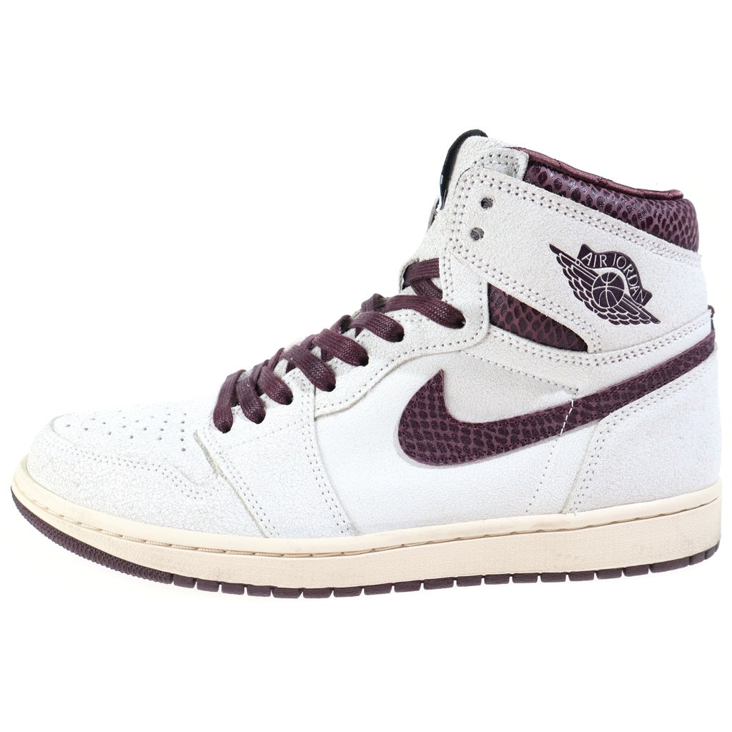 NIKE(ナイキ) ×A Ma Maniere AIR JORDAN 1 RETRO HIGH OG アママニエール エアジョーダン1 レトロ ハイカットスニーカー セイル/バーガンディ US10/28cm DO7097-100