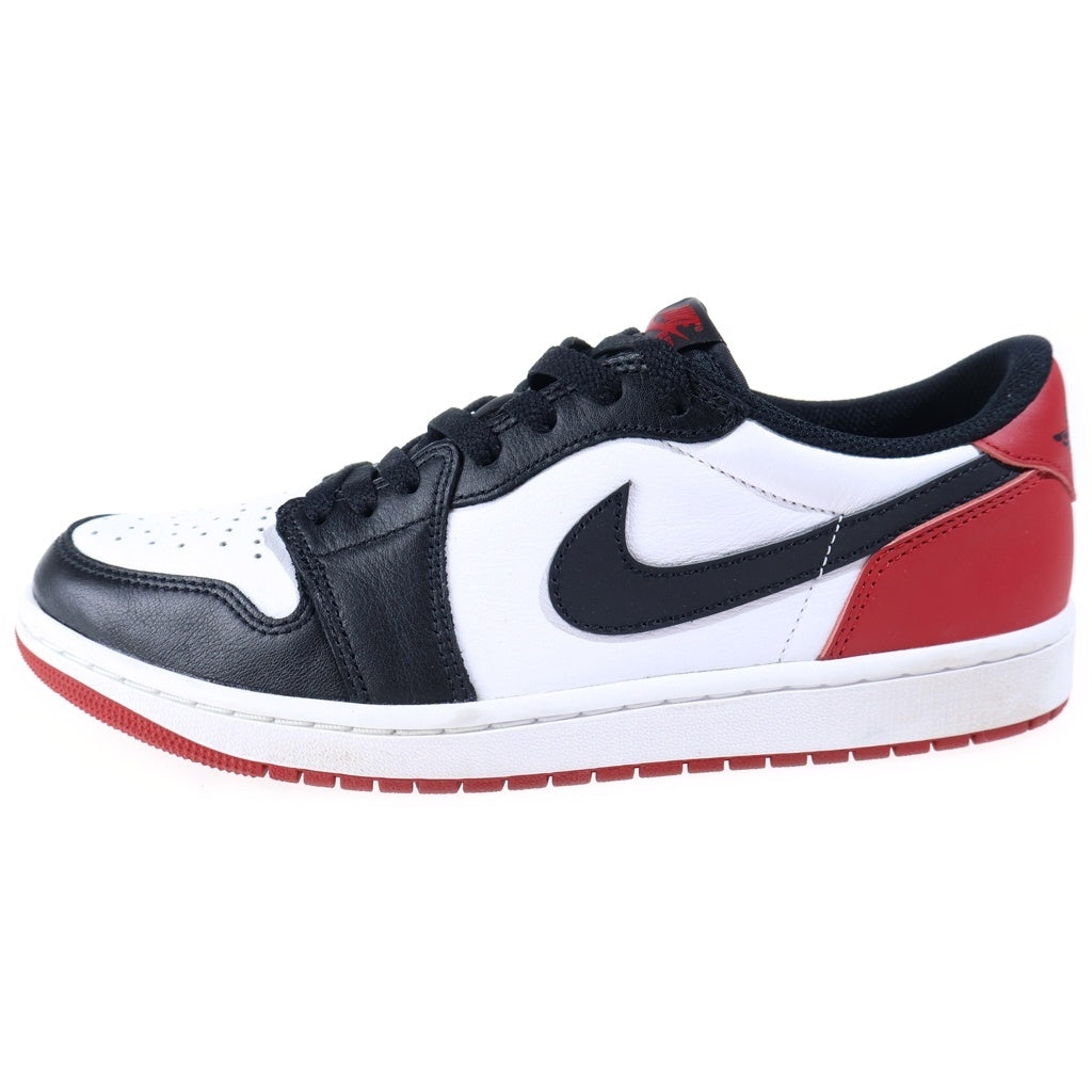 NIKE(ナイキ) AIR JORDAN 1 LOW OG BLACK TOE エアジョーダン1 ブラックトゥ ローカットスニーカー ホワイト/レッド US10/28cm CZ0790-106
