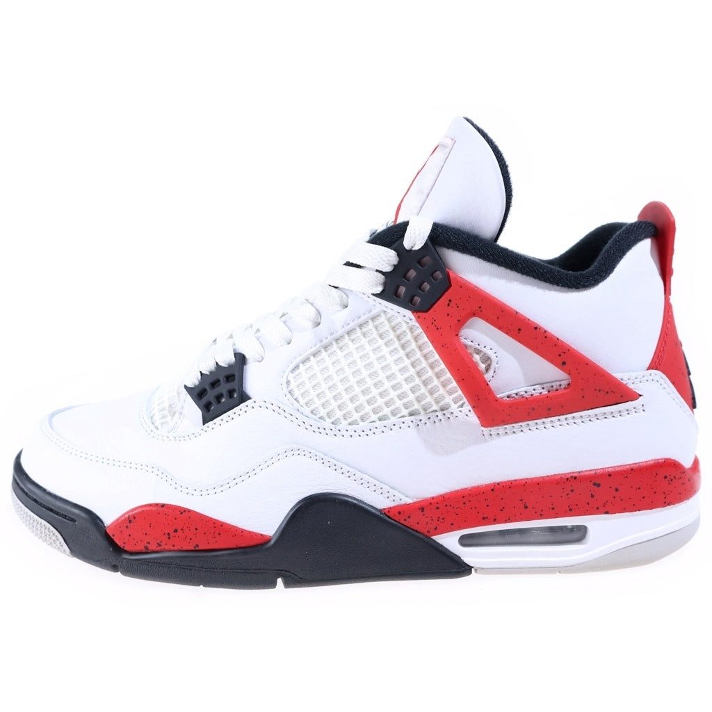 NIKE(ナイキ) AIR JORDAN 4 RETRO RED CEMENT エアジョーダン4 レトロ レッドセメント ハイカットスニーカー ホワイト/レッド US10/28cm DH6927-161