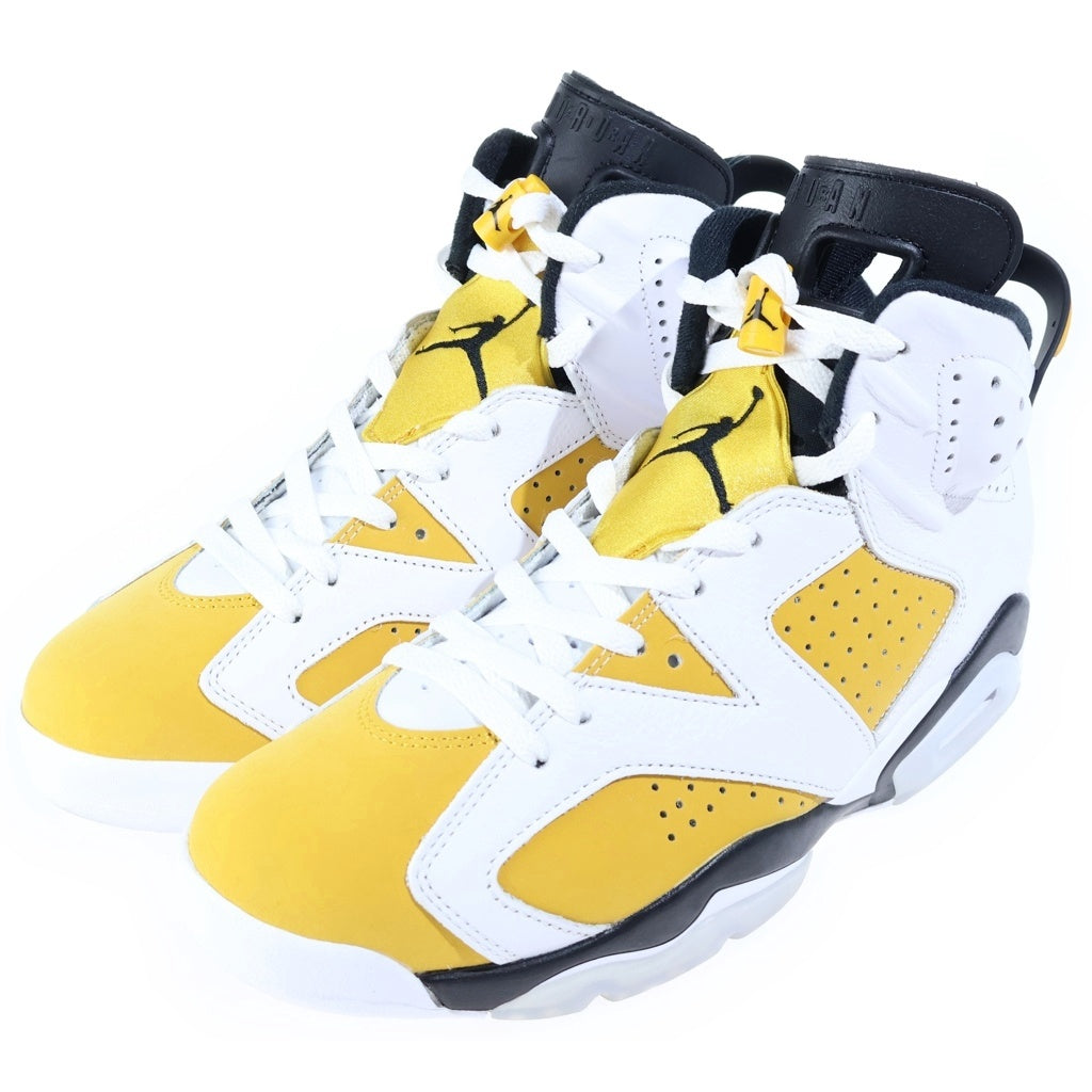 NIKE(ナイキ) AIR JORDAN 6 RETRO YELLOW OCHRE エアジョーダン6 レトロ イエローオークル ハイカットスニーカー ホワイト/イエロー US10/28cm CT8529-170
