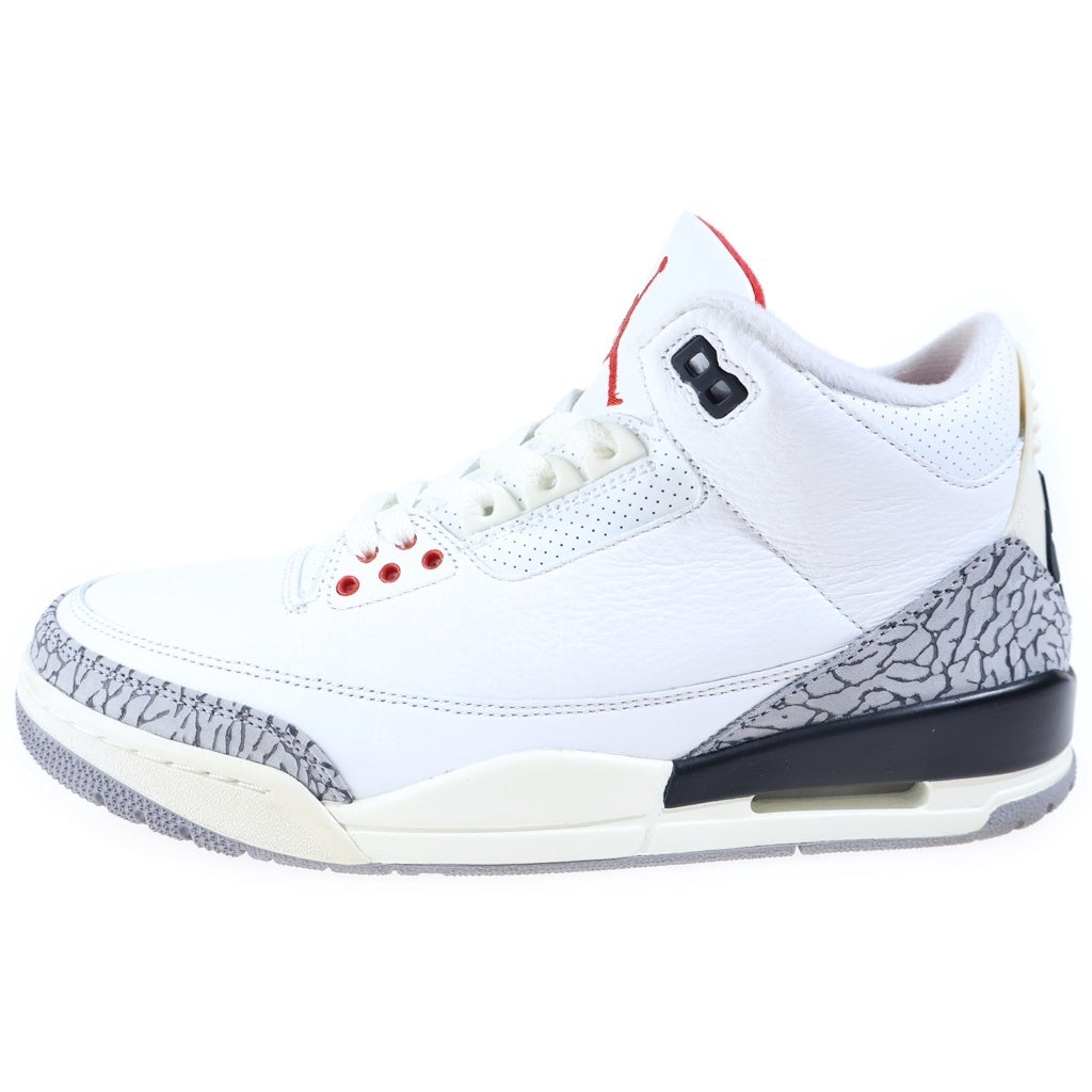 NIKE(ナイキ) AIR JORDAN 3 RETRO WHITE CEMENT REIMAGINED エアジョーダン3 レトロ ホワイトセメント リイマジンド ハイカットスニーカー ホワイト US10/28cm DN3707-100