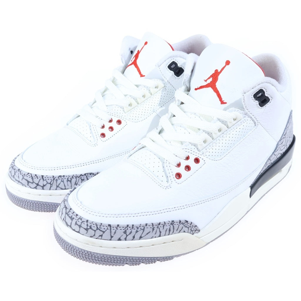 NIKE(ナイキ) AIR JORDAN 3 RETRO WHITE CEMENT REIMAGINED エアジョーダン3 レトロ ホワイトセメント リイマジンド ハイカットスニーカー ホワイト US10/28cm DN3707-100