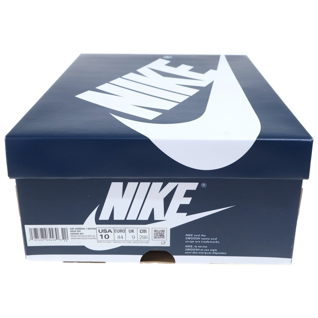 NIKE(ナイキ) AIR JORDAN 1 RETRO HIGH OG エアジョーダン1 レトロ ハイカットスニーカー ホワイト/ネイビー US10/28cm DZ5485-401