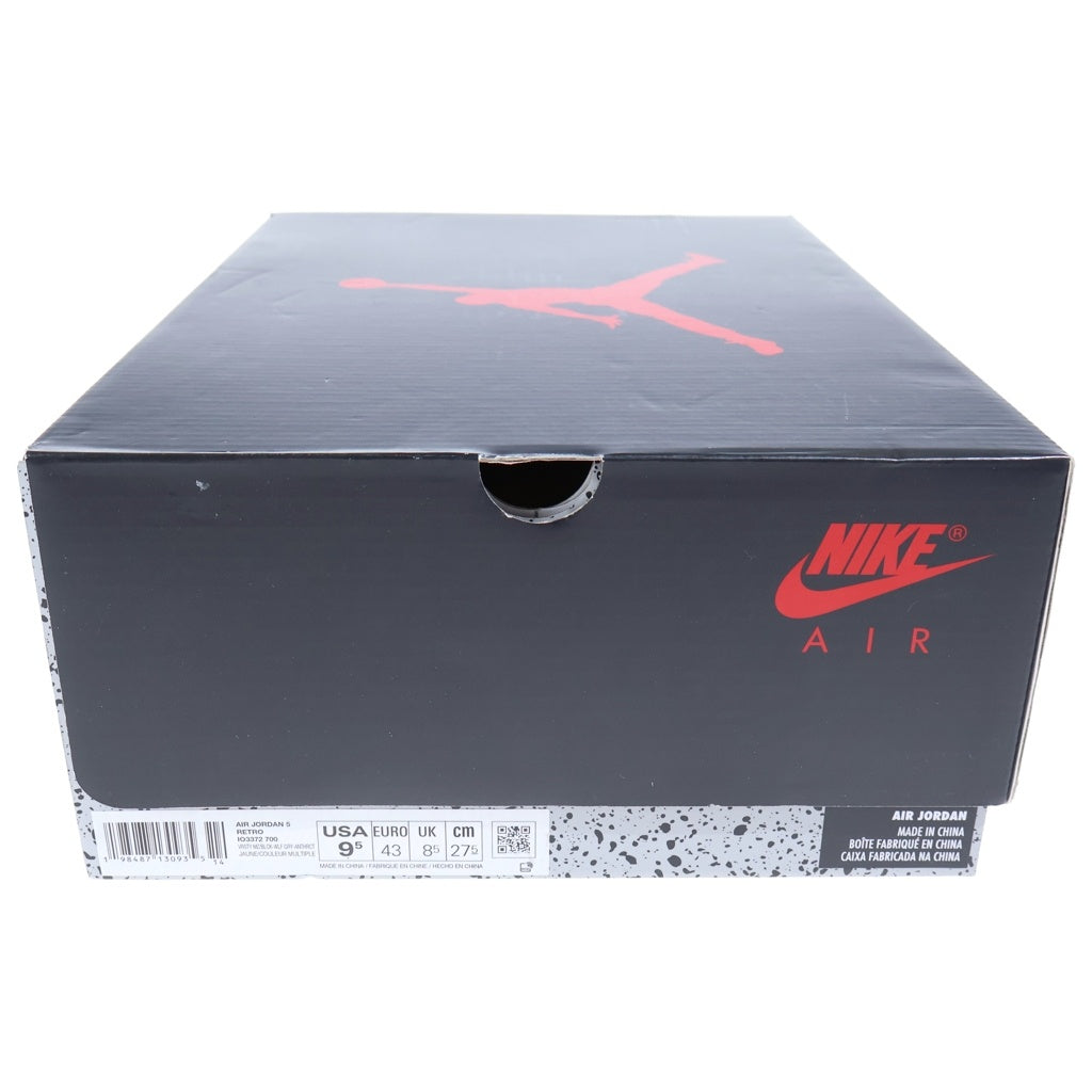 NIKE(ナイキ) AIR JORDAN 5 RETRO TOKYO 23 エアジョーダン5 レトロ トウキョウ ハイカットスニーカー イエロー US9.5/27.5cm IO3372-700
