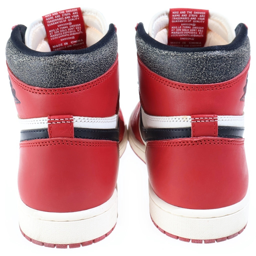 NIKE(ナイキ) AIR JORDAN 1 HIGH OG LOST FOUND CHICAGO エアジョーダン1 ロスト ファウンド シカゴ ハイカットスニーカー レッド/ホワイト US10/28cm DZ5485-612