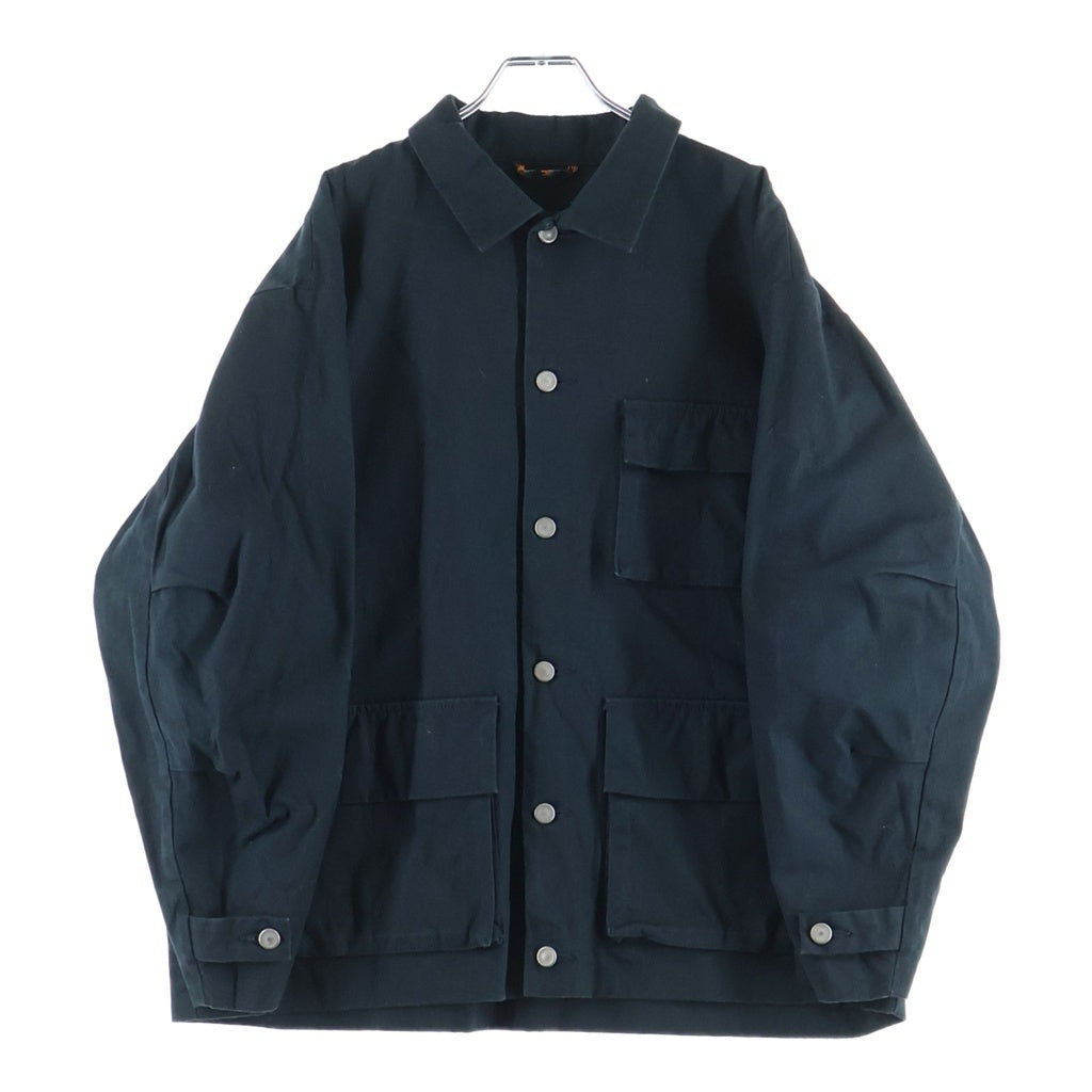 roundabout(ラウンドアバウト) 21AW ヘビーダブルカバーオールジャケット ブラック RA21AW-JK01