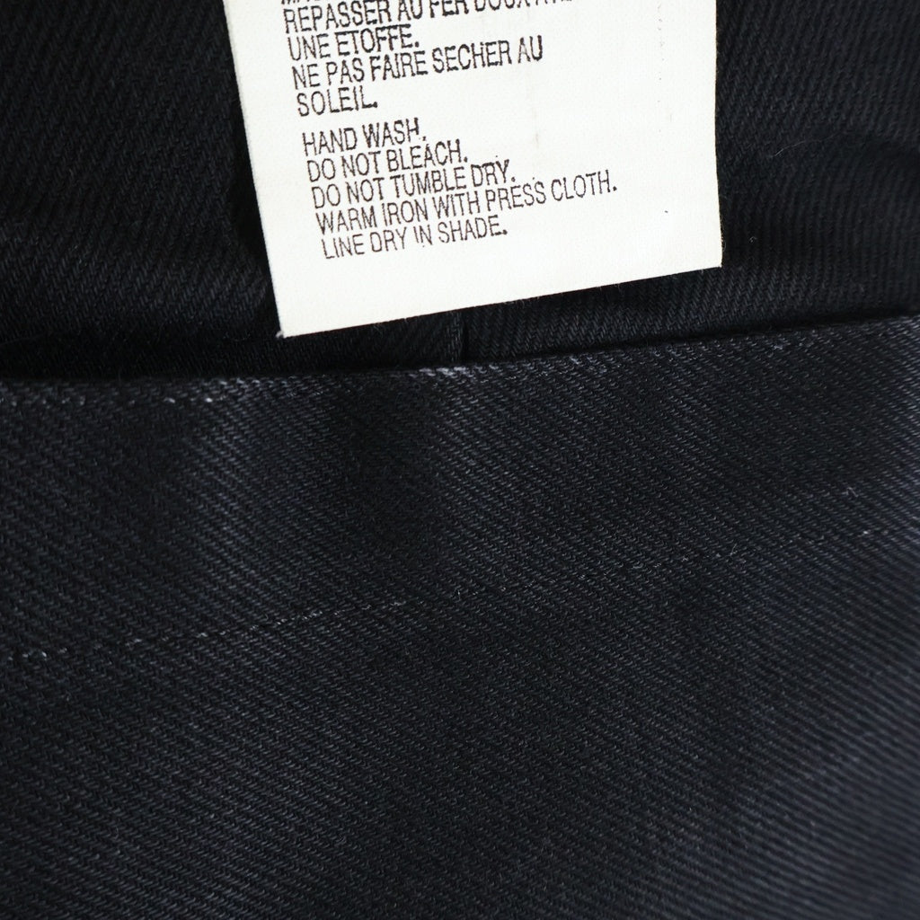NO BRAND(ノーブランド) TUKI(ツキ)TYPE4 立体裁断 ワイドバギーデニムパンツ ブラック Lot.0176 0176