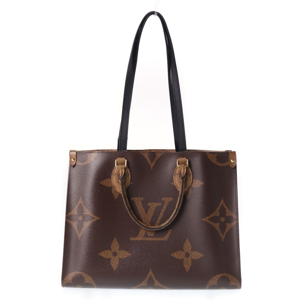 LOUIS VUITTON(ルイヴィトン) オンザゴーMM ハンドバッグ 2wayモノグラム リバース ジャイアント ブラウン M45321 レディース