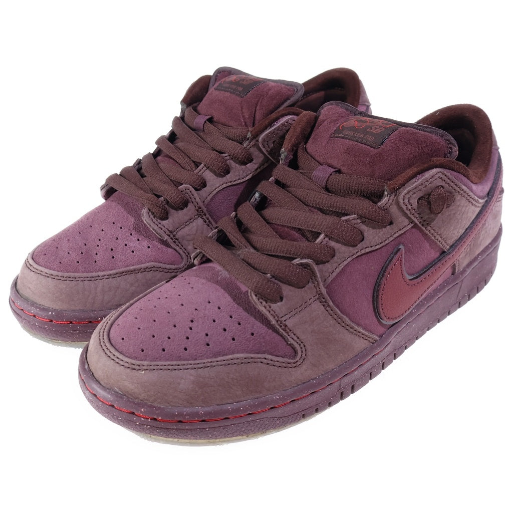NIKE SB(ナイキエスビー) DUNK LOW PRM CITY OF LOVE ダンク プレミアム シティオブラブ ローカットスニーカー ブラウン US9/27cm FN0619-600