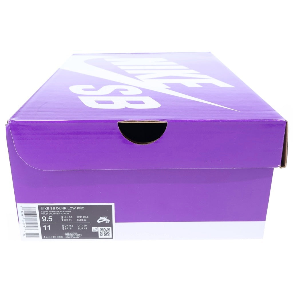 NIKE SB(ナイキエスビー) ×HAYLEY WILSON DUNK LOW PRO ヘイリーウィルソン ダンク プロ ローカットスニーカー パープル/ホワイト/ブラック US9.5/27.5cm HJ0513-500