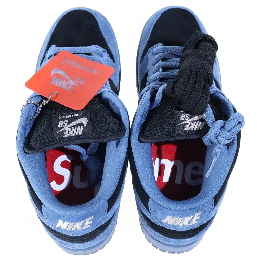 NIKE SB(ナイキエスビー) 25AW ×SUPREME DUNK LOW OCEAN FOG 北米限定 シュプリーム ダンク オーシャン フラッグ ローカットスニーカー ブルー/ブラック US9/27cm HQ8487-400