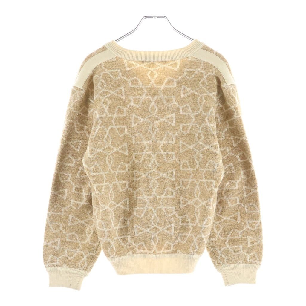 Christian Dior(クリスチャンディオール) 90s SPORTS LINE V Neck Knit スポーツライン Vネックニット セーター ウール ベージュ 6D257 レディース