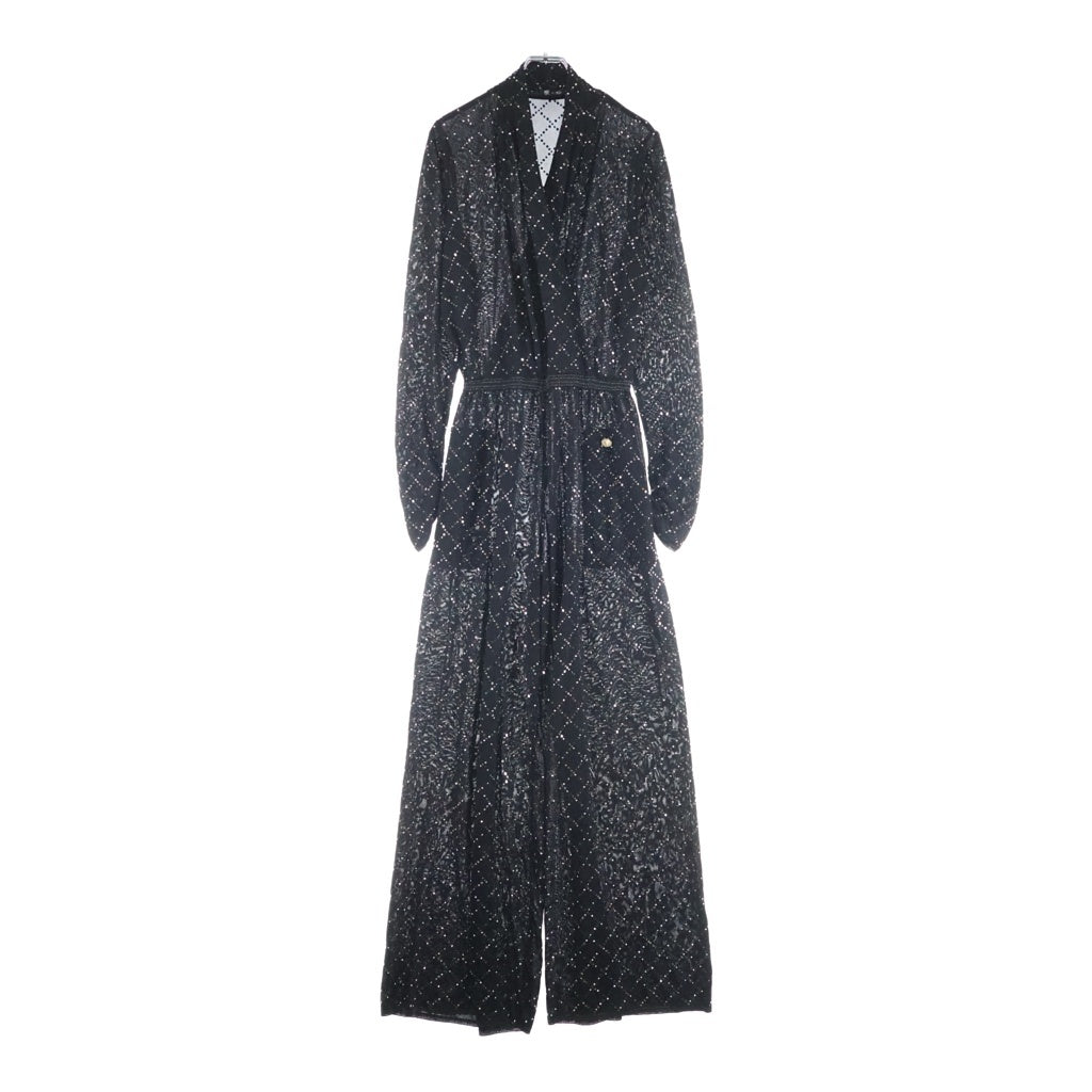 CHANEL(シャネル) CC Crystal Jumpsuit ココマーク クリスタル装飾 オールインワン ジャンプスーツ ビスコース ブラック P64725K60682 レディース