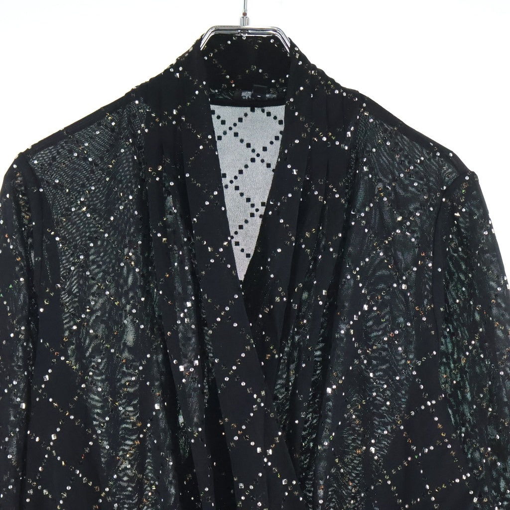 CHANEL(シャネル) CC Crystal Jumpsuit ココマーク クリスタル装飾 オールインワン ジャンプスーツ ビスコース ブラック P64725K60682 レディース