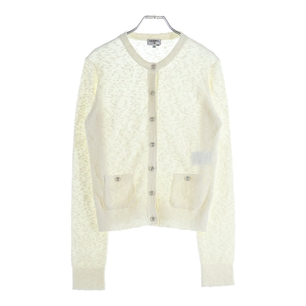 CHANEL(シャネル) 24SS Coco Beach Cardigan ココビーチコレクション コットンカーディガン ホワイト P78600K11464 レディース