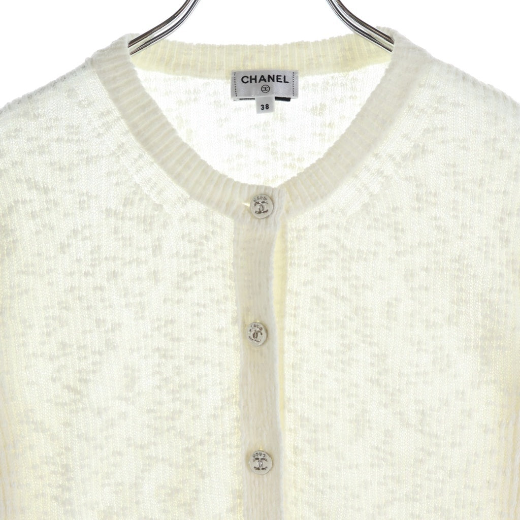 CHANEL(シャネル) 24SS Coco Beach Cardigan ココビーチコレクション コットンカーディガン ホワイト P78600K11464 レディース