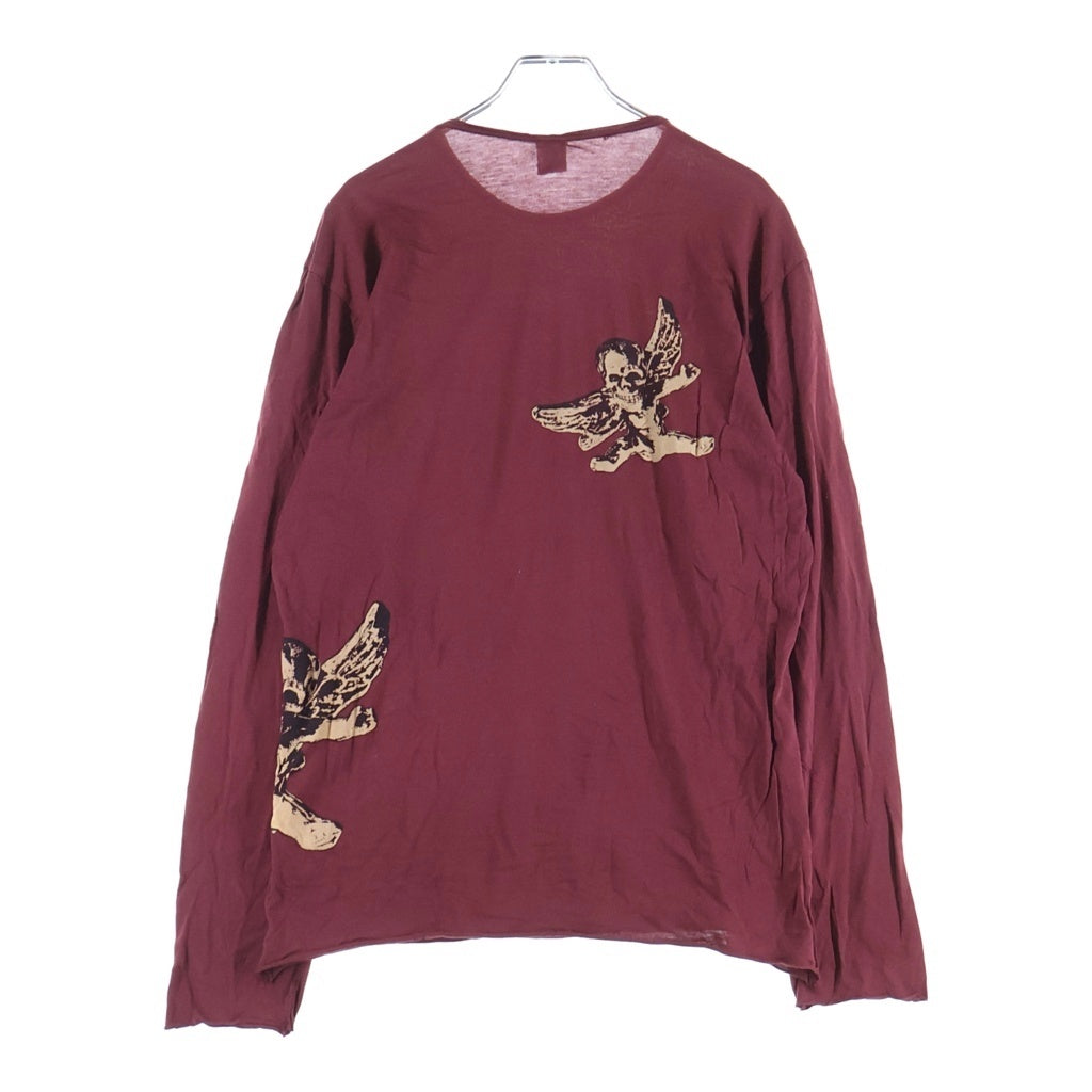 CHROME HEARTS(クロムハーツ) OLD FOTI LONG SLEEVE フォティ クルーネック 長袖Tシャツ カットソー レッド