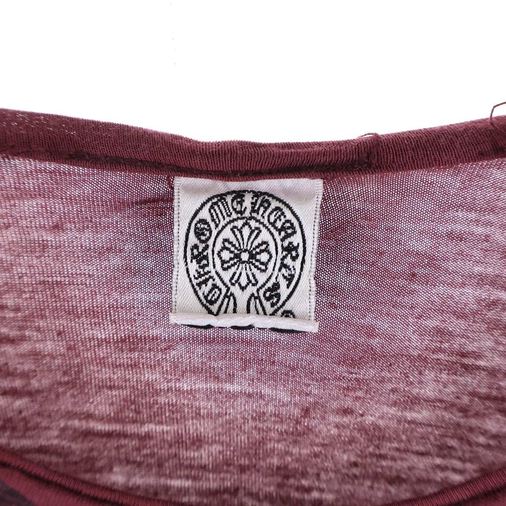 CHROME HEARTS(クロムハーツ) OLD FOTI LONG SLEEVE フォティ クルーネック 長袖Tシャツ カットソー レッド