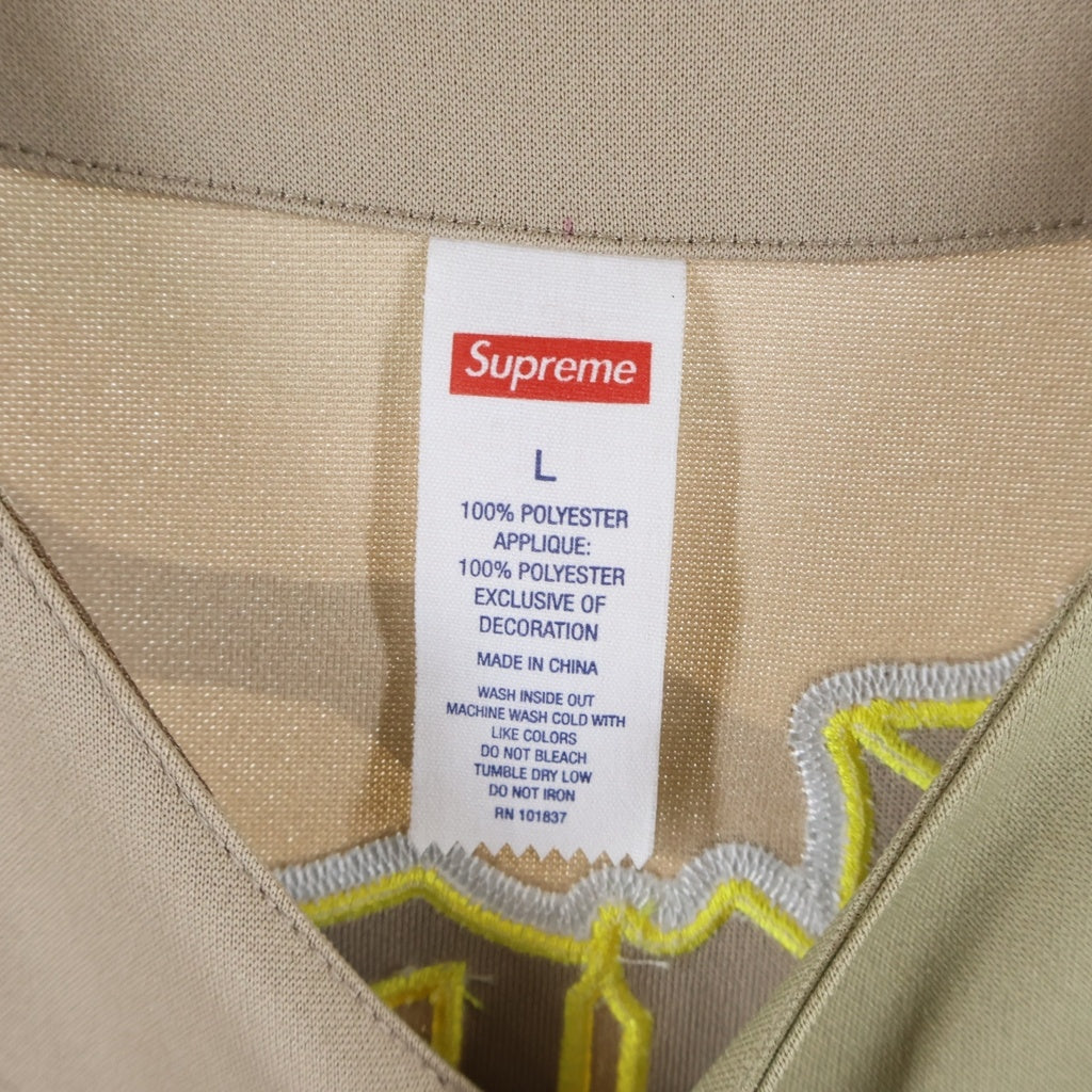 SUPREME(シュプリーム) 24SS Chosen One Baseball Jersey Desert Camo チョーズン ワン ベースボール ジャージ デザート カモ ボタンフライ 総柄 ワッペン 半袖シャツ マルチ