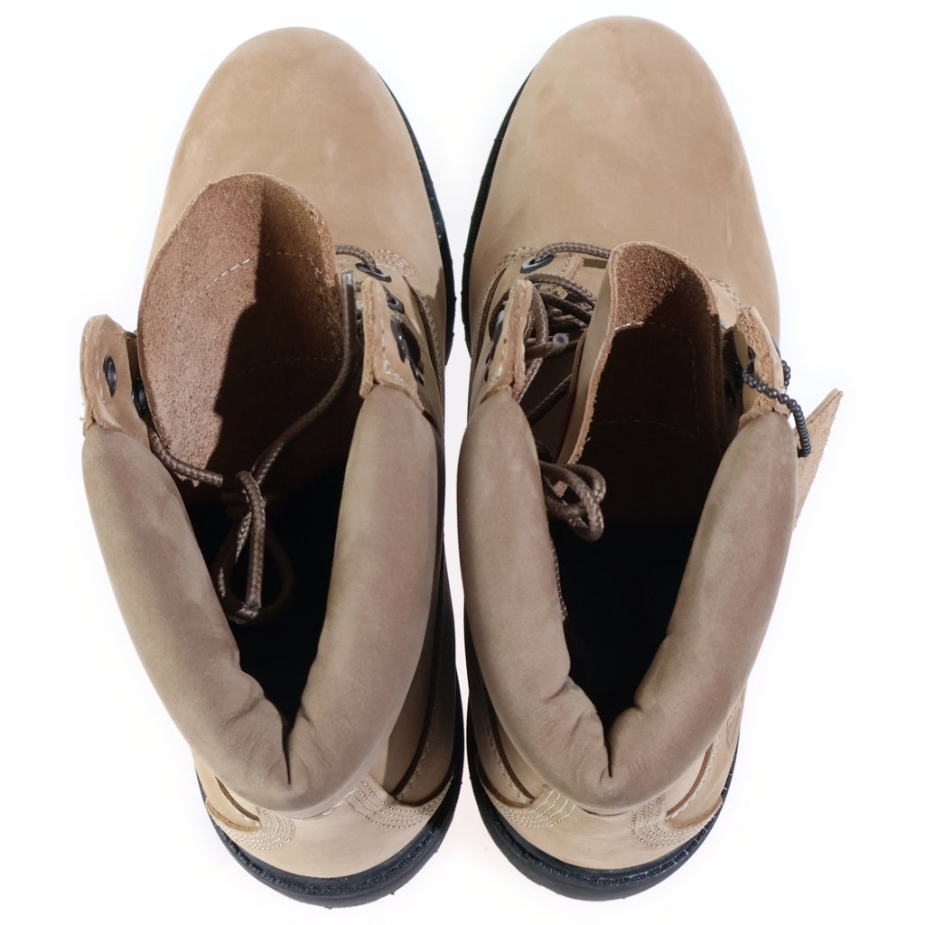 Timberland(ティンバーランド) プレミアム 6インチ レースアップ ウォータープルーフ ブーツ ベージュ TB0A2P6WEN3