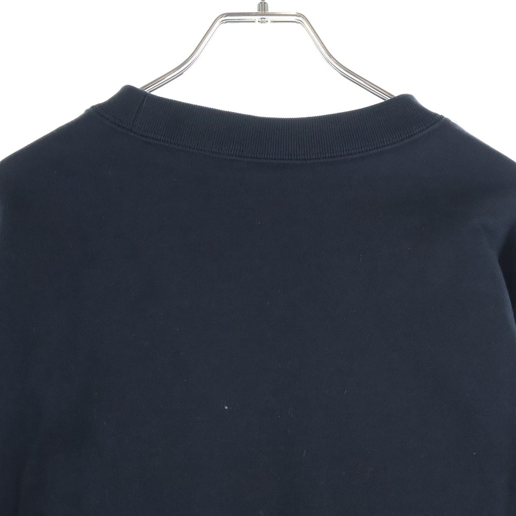 NIKE(ナイキ) 21SS ×Stussy Fleece Crew Sweatshirt ステューシー ロゴ刺繍 クルーネック スウェットトレーナー ブラック DC4198-010