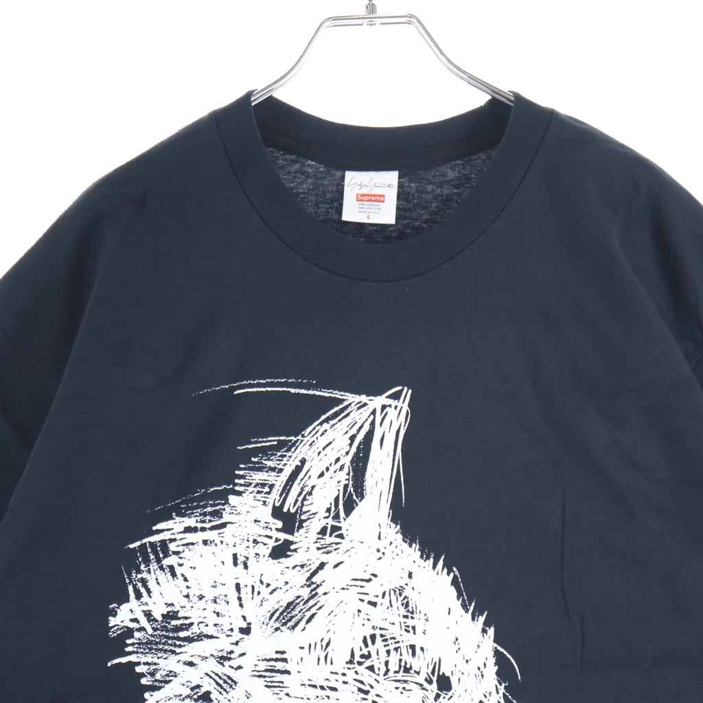SUPREME(シュプリーム) 20AW ×Yohji Yamamoto Scribble Wolf Tee ヨウジヤマモト ウルフプリント 半袖Tシャツ カットソー ブラック