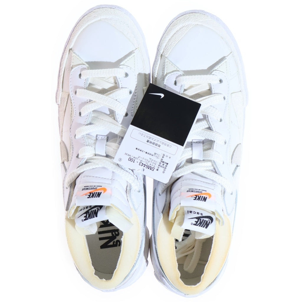 NIKE(ナイキ) ×sacai BLAZER LOW サカイ ブレザー ローカットスニーカー ホワイト US10/28cm DM6443-100
