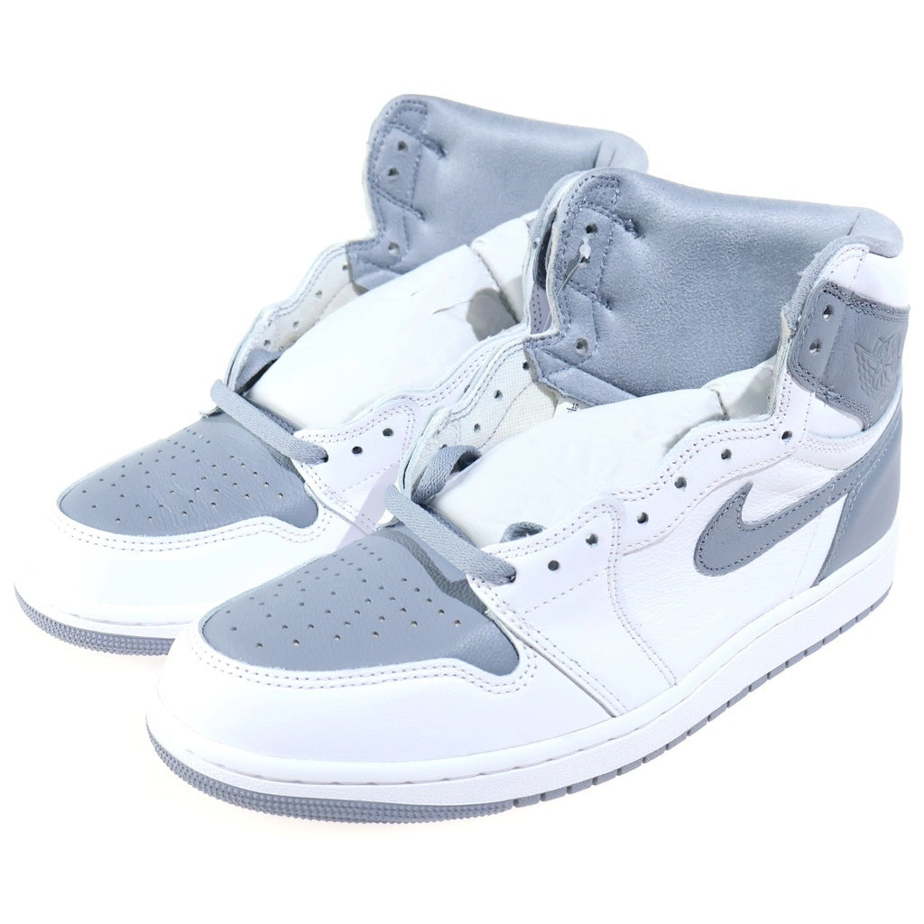 NIKE(ナイキ) AIR JORDAN 1 HIGH OG STEALTH エアジョーダン1 ステレス ハイカットスニーカー ホワイト/グレー US10/28cm 555088-037