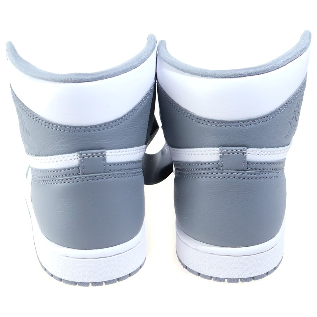 NIKE(ナイキ) AIR JORDAN 1 HIGH OG STEALTH エアジョーダン1 ステレス ハイカットスニーカー ホワイト/グレー US10/28cm 555088-037