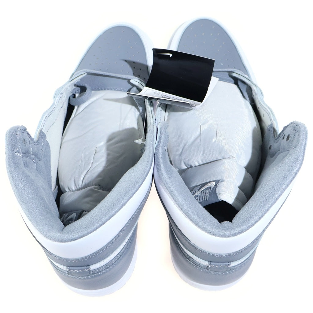 NIKE(ナイキ) AIR JORDAN 1 HIGH OG STEALTH エアジョーダン1 ステレス ハイカットスニーカー ホワイト/グレー US10/28cm 555088-037