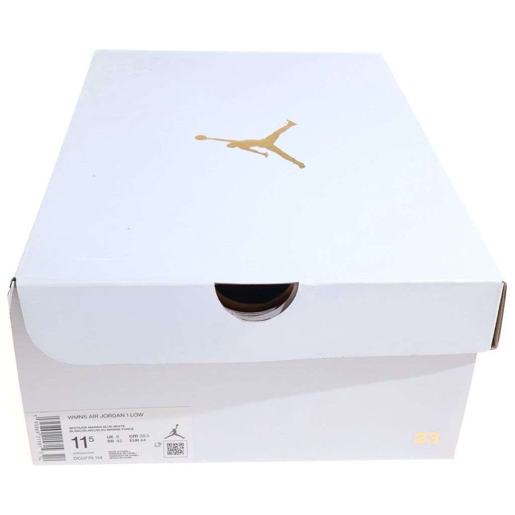 NIKE(ナイキ) WMNS AIR JORDAN 1 LOW MARINA BLUE ウィメンズ エアジョーダン1 ローカットスニーカー ホワイト/ブルー US11.5/28.5cm DC0774-114