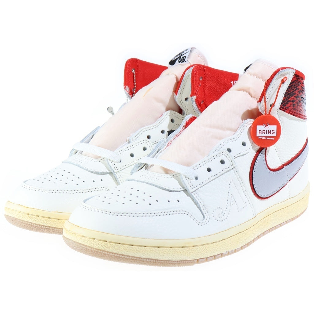 NIKE(ナイキ) ×AWAKE NY JORDAN AIR SHIP SP UNIVERSITY RED アウェイクニューヨーク ジョーダンエアシップ ハイカットスニーカー ホワイト/レッド US10/28cm FN8675-100