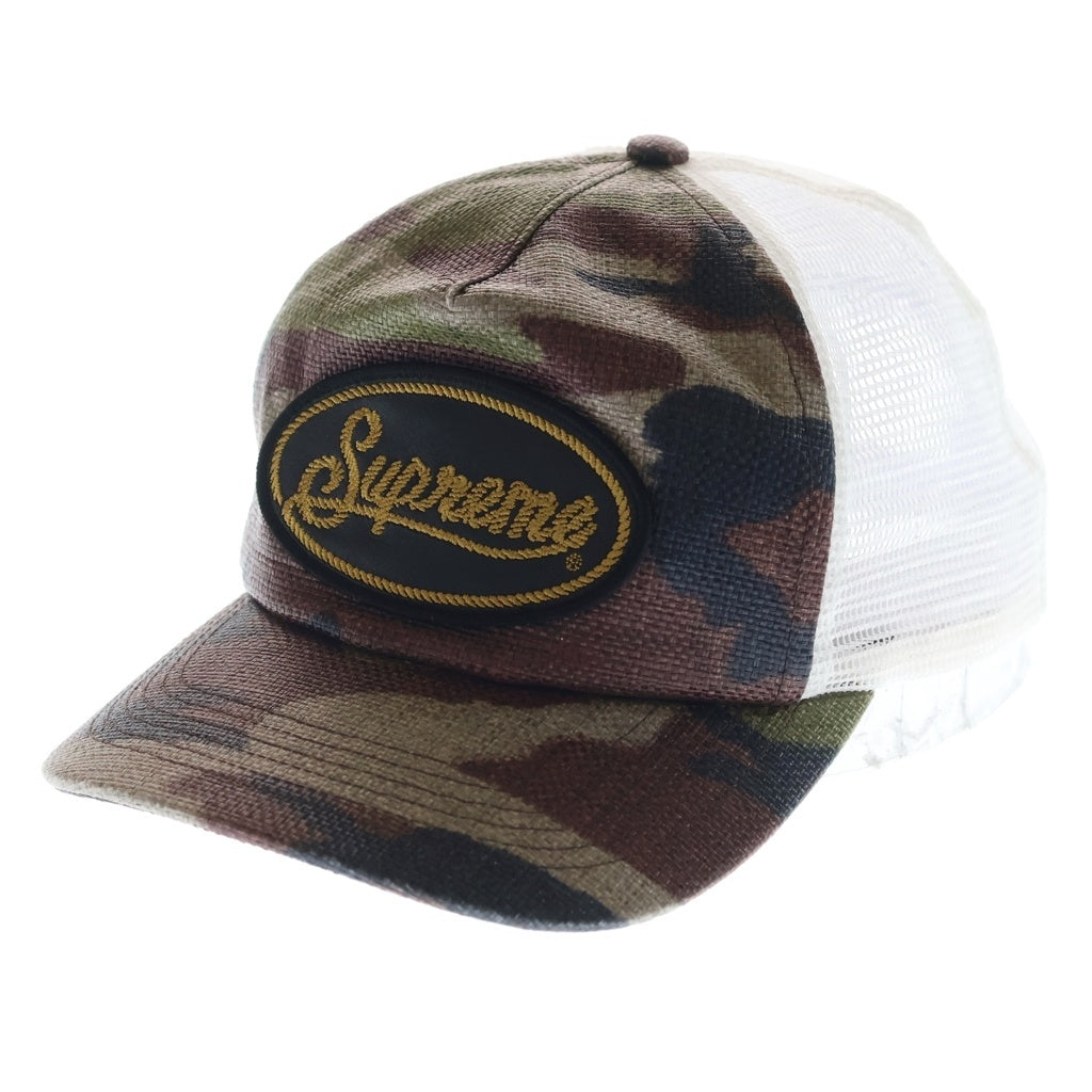 SUPREME(シュプリーム) 26SS Raffia Mesh Back 5-Panel Camo ラフィア メッシュキャップ カモフラ柄