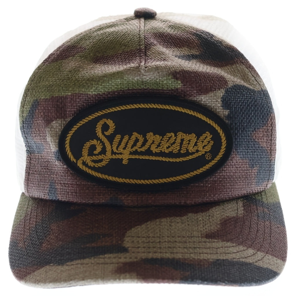 SUPREME(シュプリーム) 26SS Raffia Mesh Back 5-Panel Camo ラフィア メッシュキャップ カモフラ柄