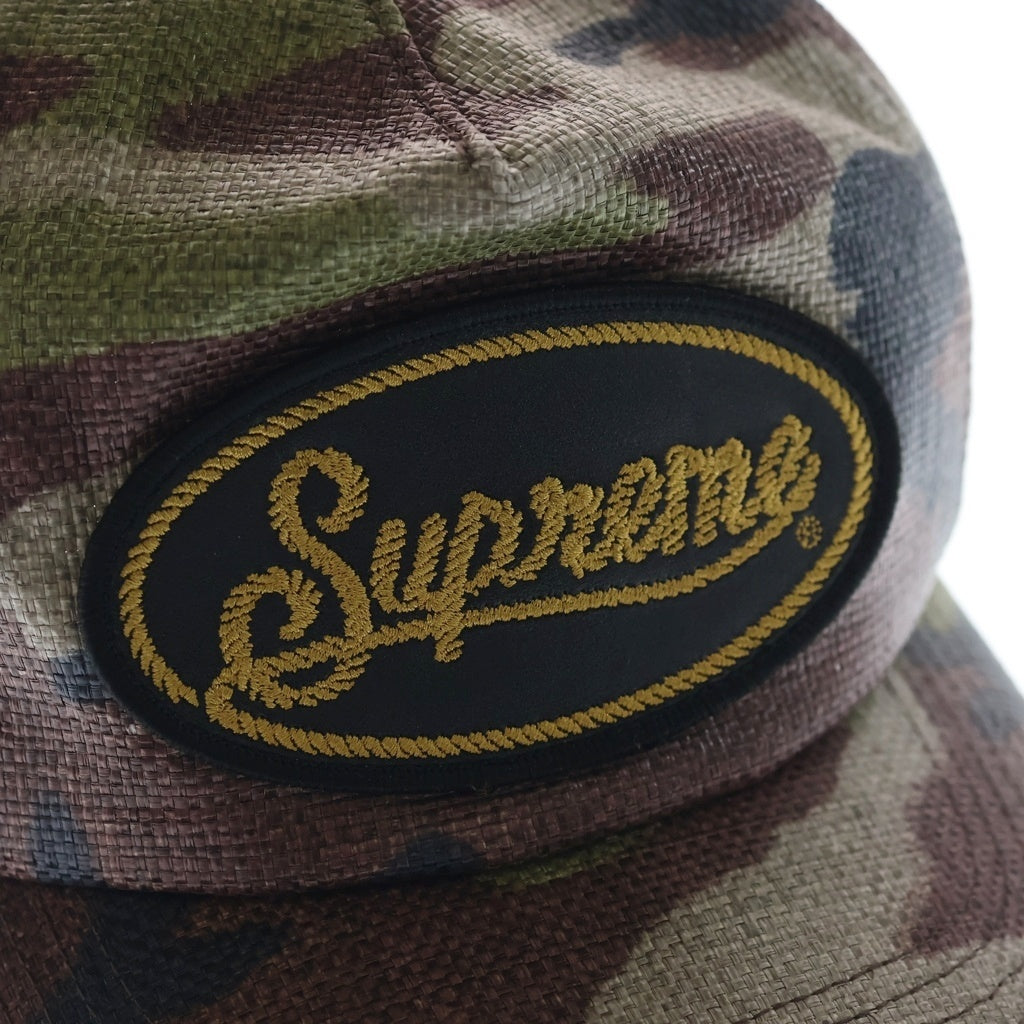 SUPREME(シュプリーム) 26SS Raffia Mesh Back 5-Panel Camo ラフィア メッシュキャップ カモフラ柄
